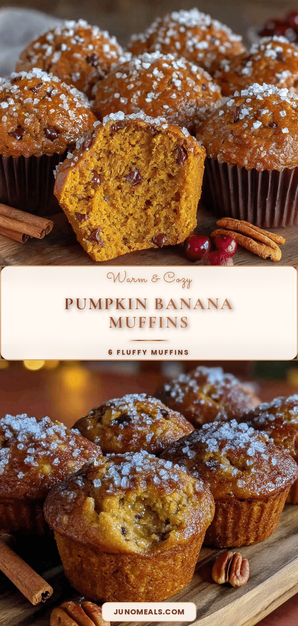 pumpkin banana muffins recipe