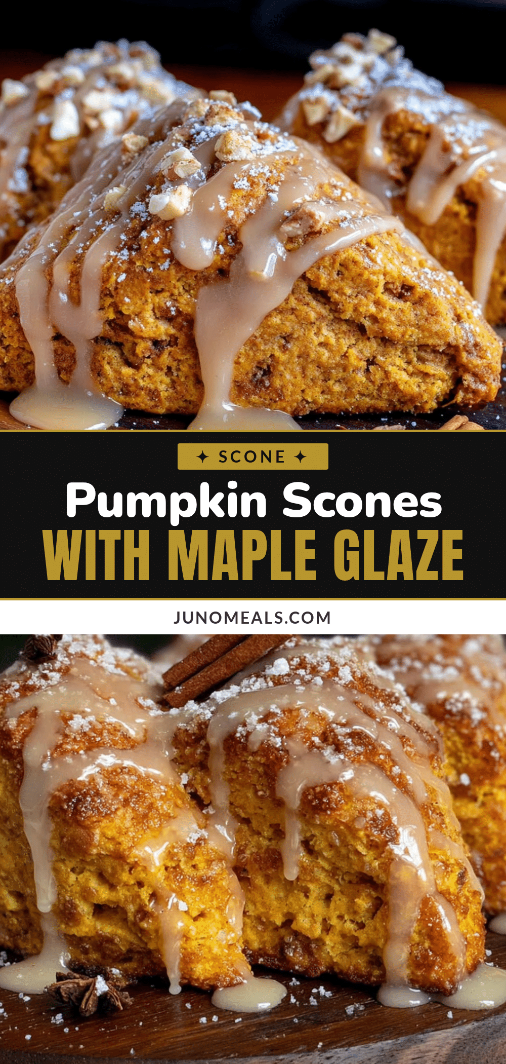 pumpkin scones with maple glaze recipe