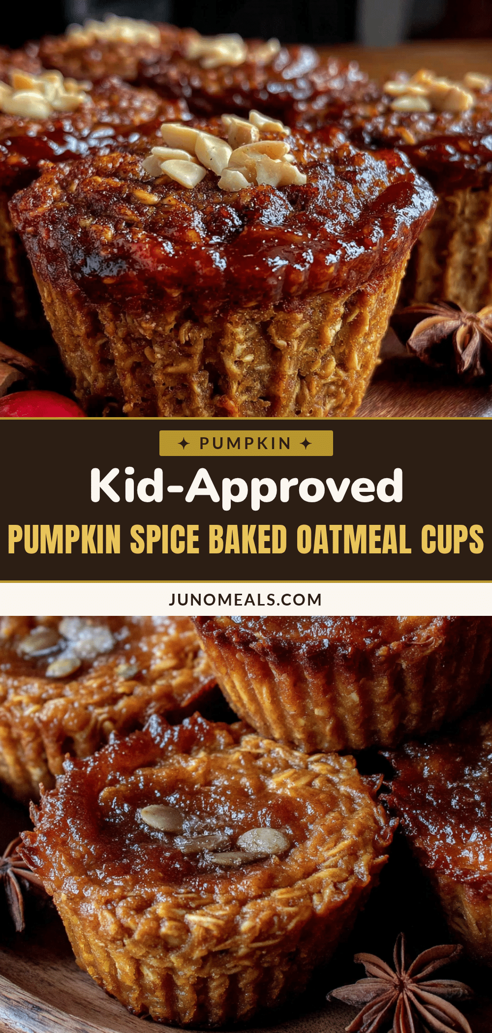 pumpkin spice baked oatmeal cups recipe