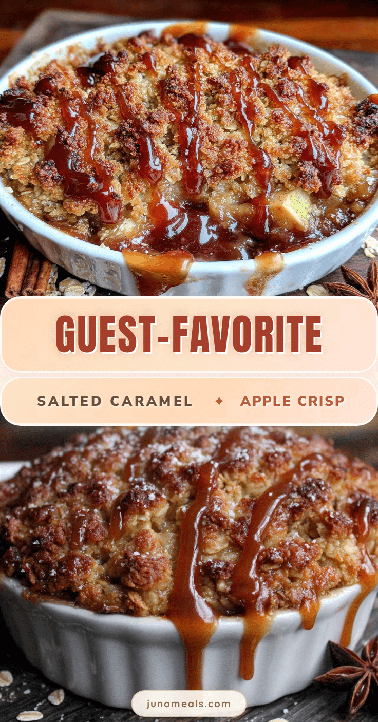 salted caramel apple crisp recipe