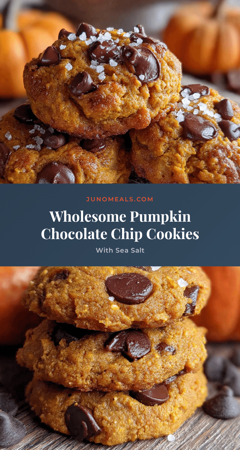 wholesome pumpkin chocolate chip cookies with sea salt recipe