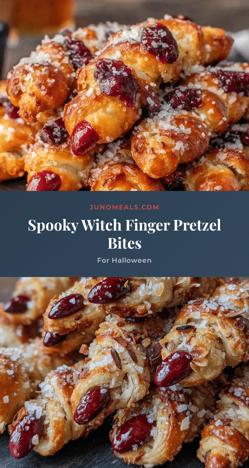 witch finger pretzel bites recipe