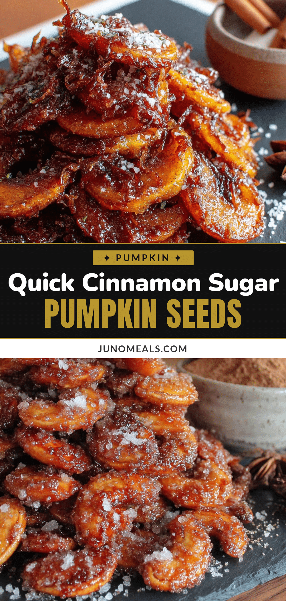 cinnamon sugar pumpkin seeds recipe