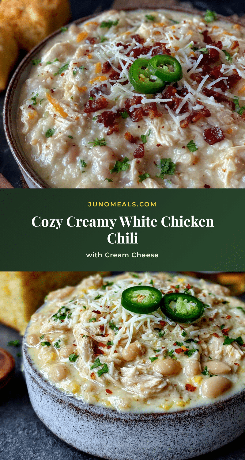 cozy creamy white chicken chili with cream cheese recipe