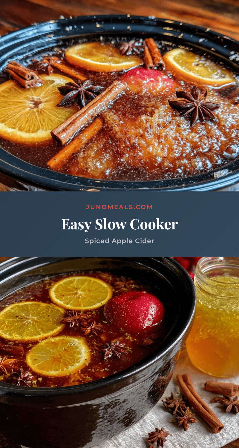 easy slow cooker spiced apple cider recipe