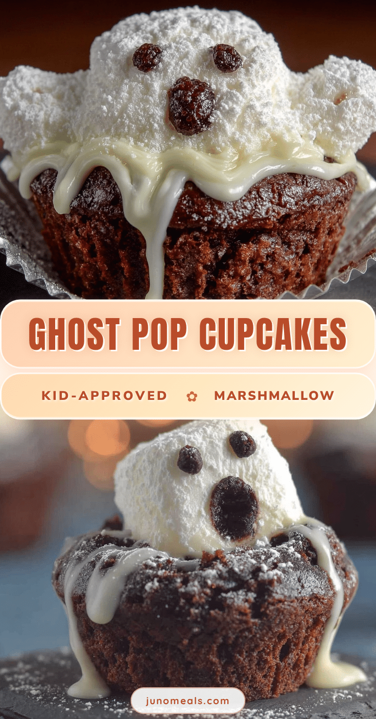 ghost marshmallow pop cupcakes recipe