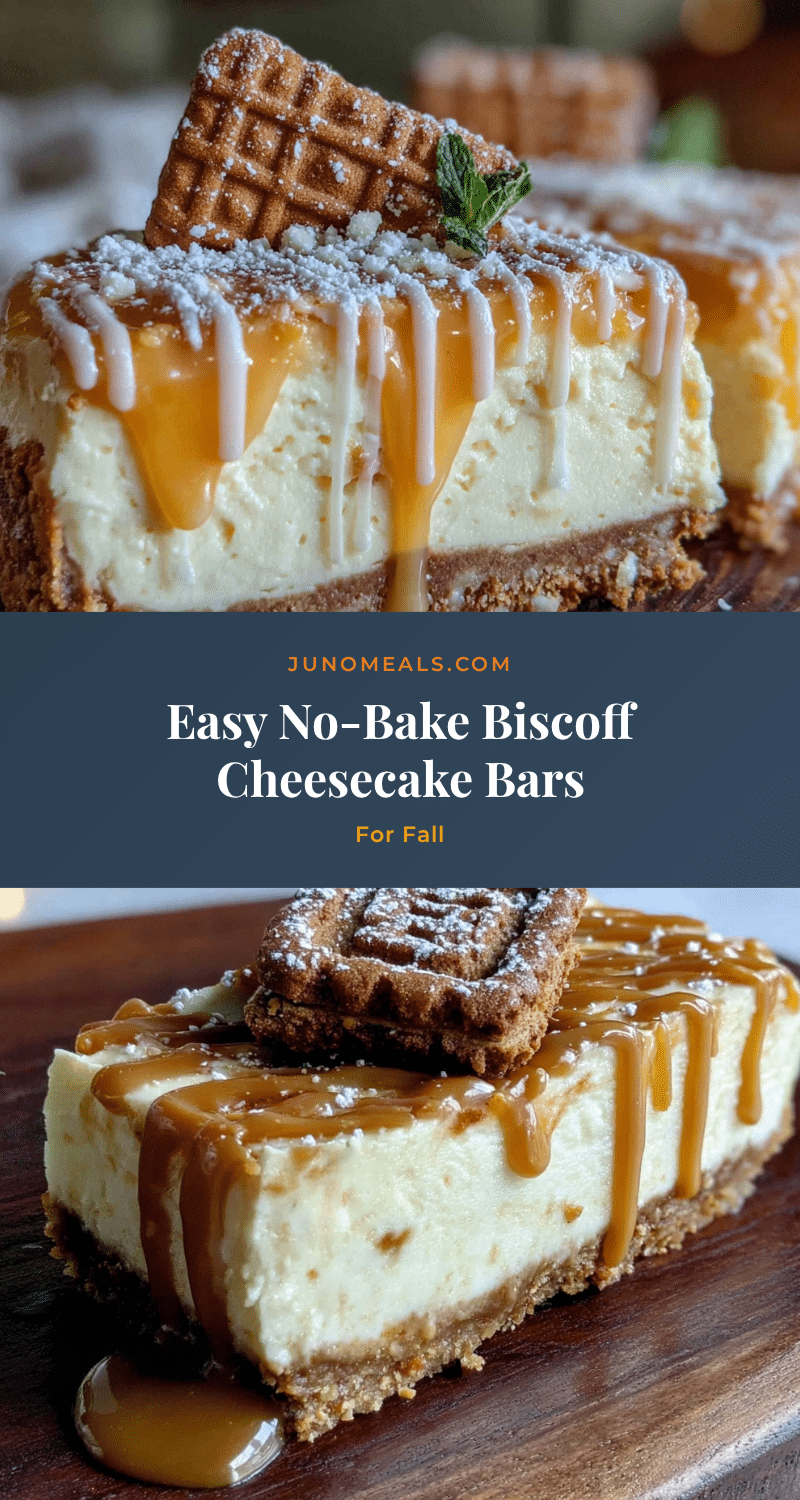 no-bake biscoff cheesecake bars recipe