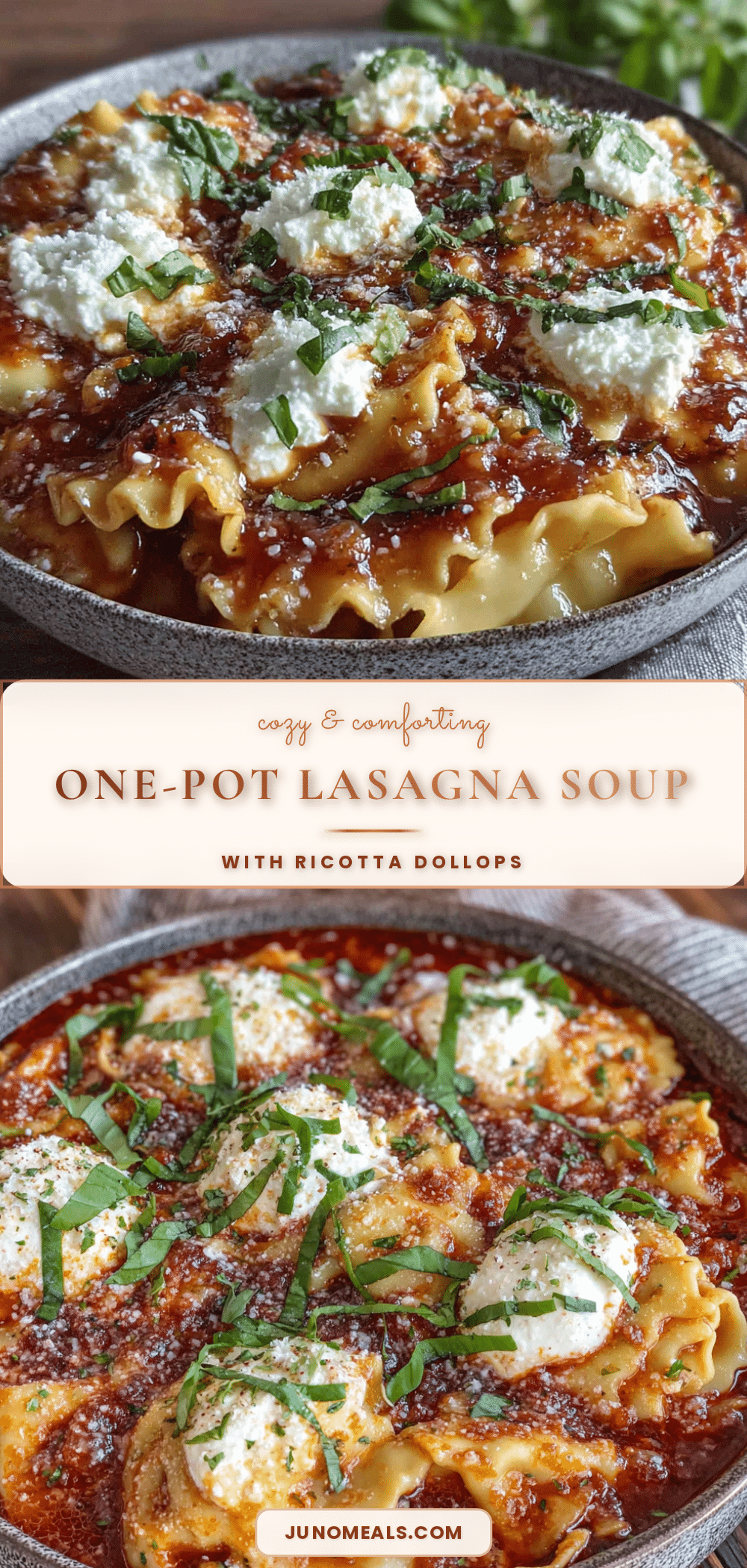 one-pot lasagna soup with ricotta recipe