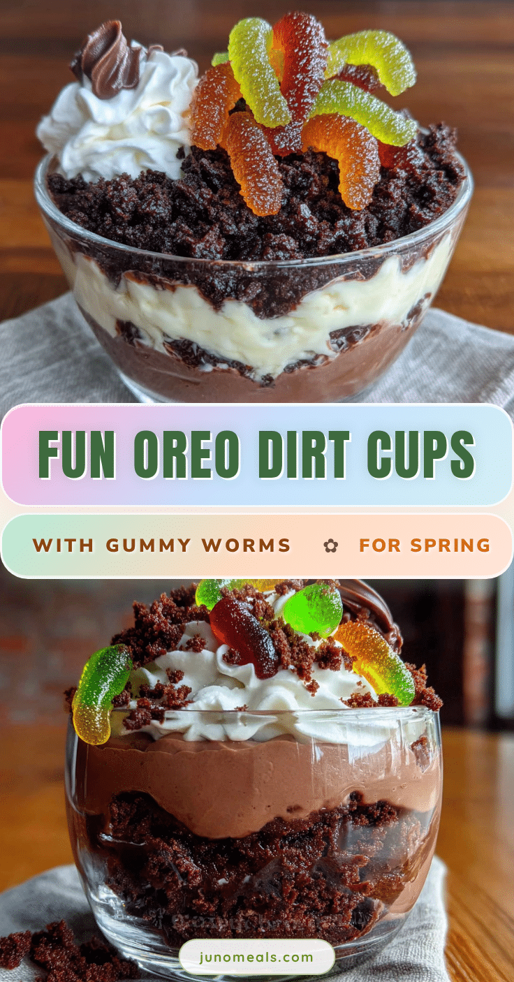 Oreo dirt cups recipe