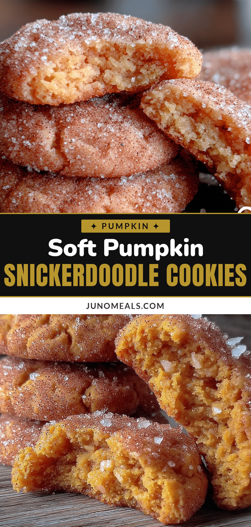 pumpkin snickerdoodle cookies recipe