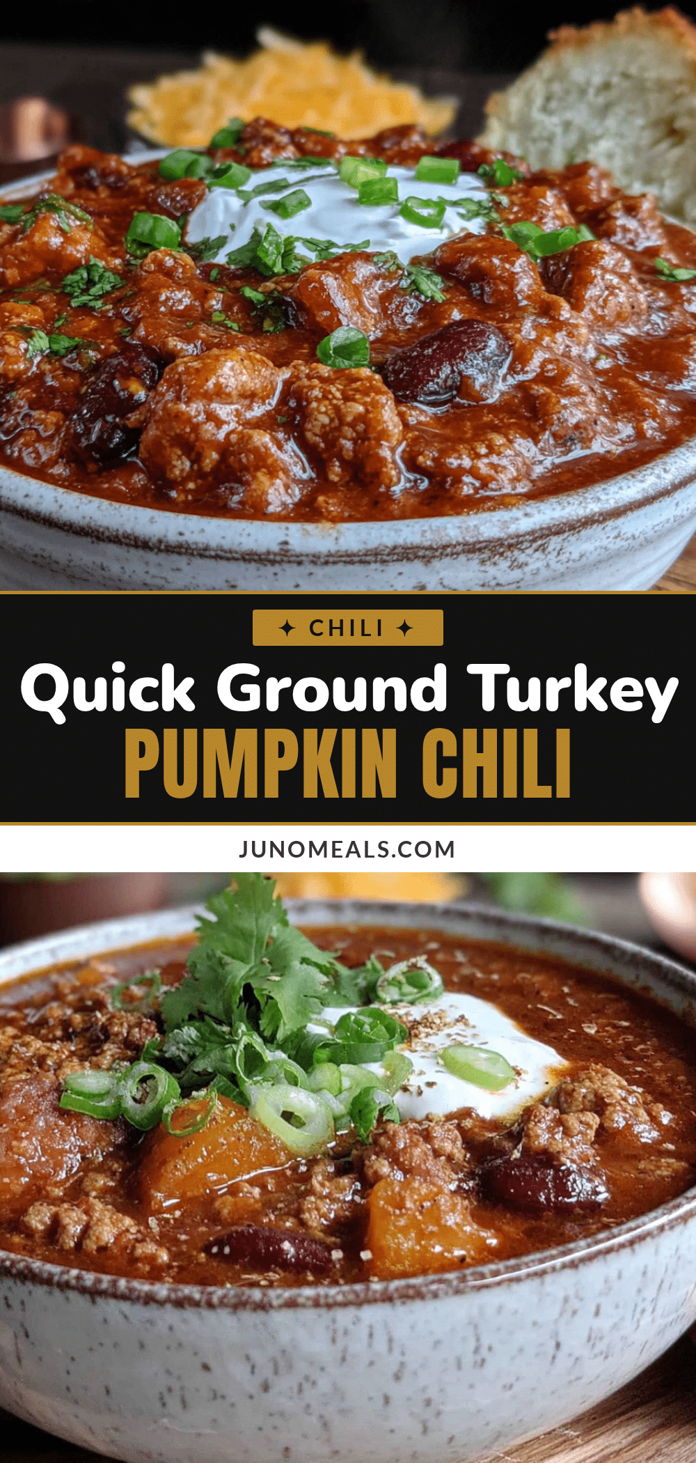 quick ground turkey pumpkin chili recipe