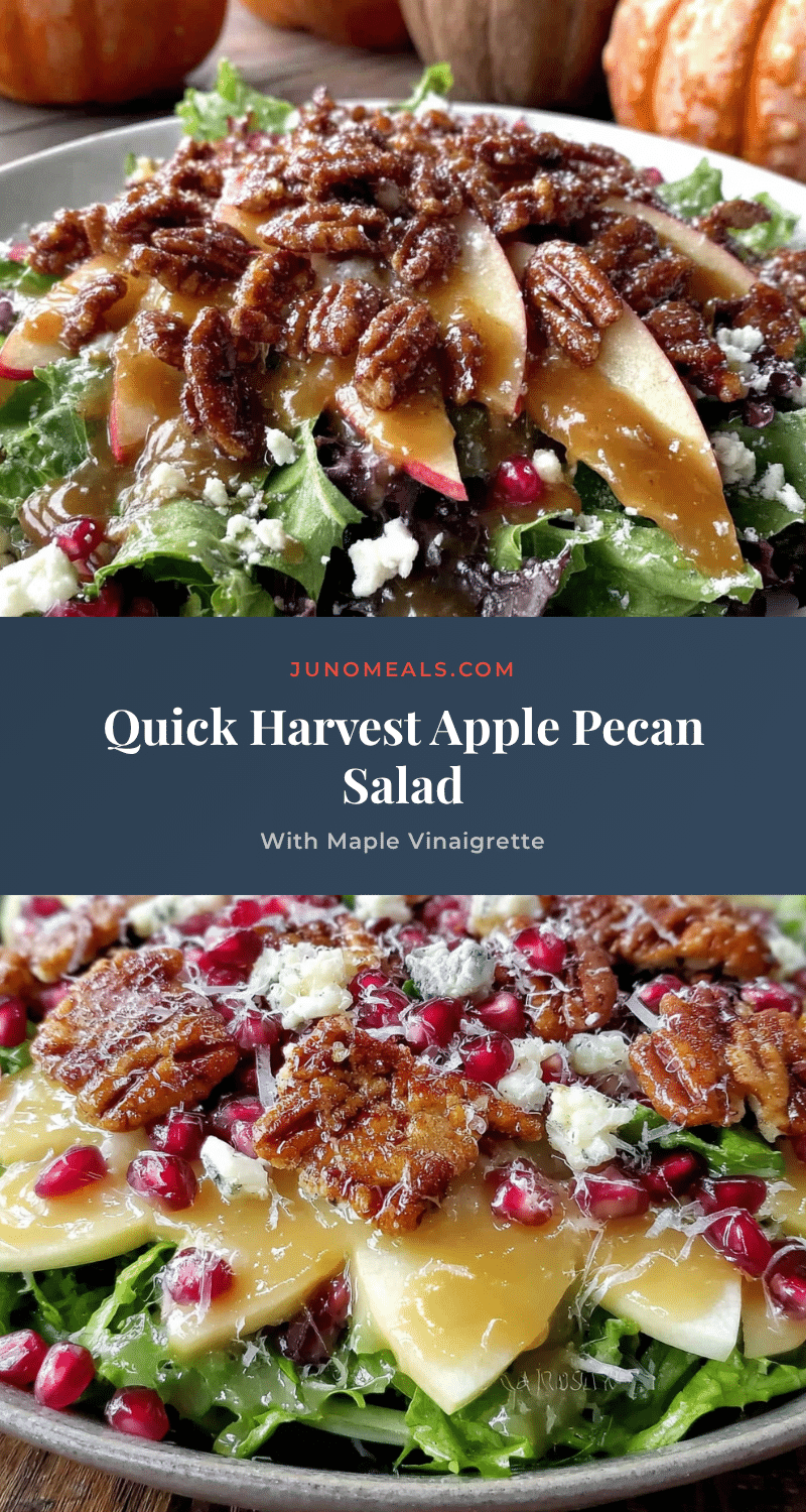 Quick Harvest Apple Pecan Salad with Maple Vinaigrette recipe