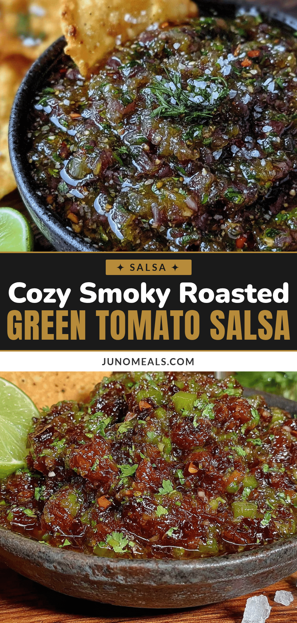 smoky roasted green tomato salsa recipe