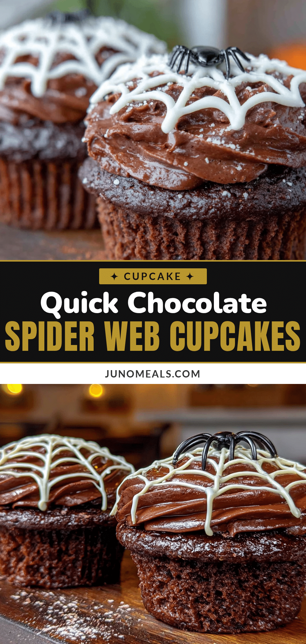 spider web cupcakes recipe