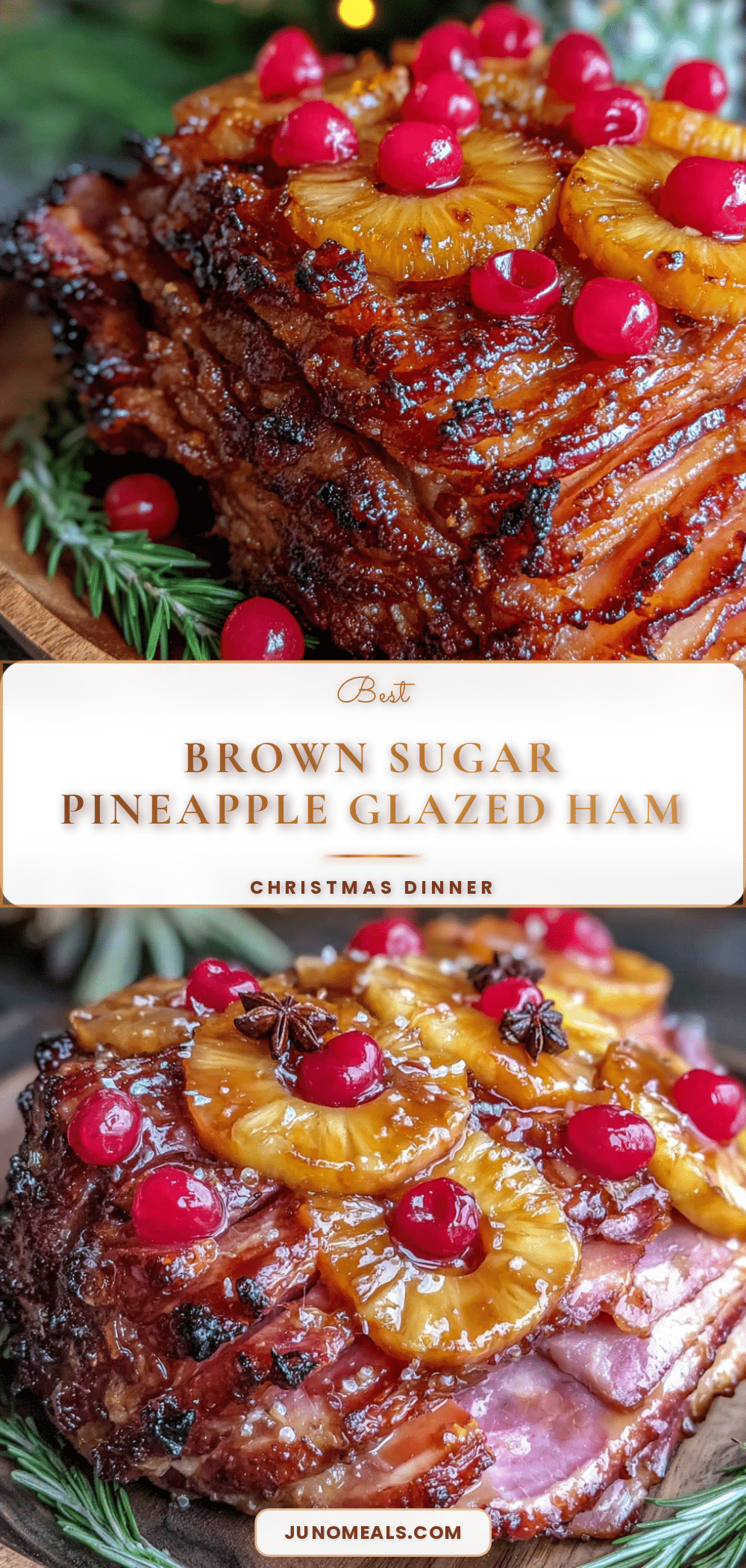 brown sugar pineapple glazed ham recipe
