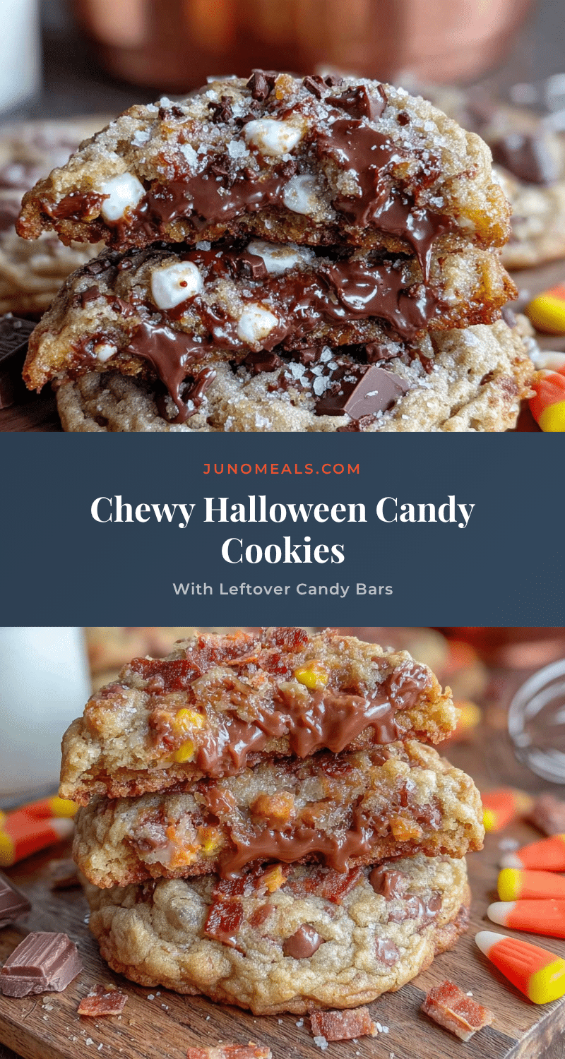 chewy halloween candy cookies recipe