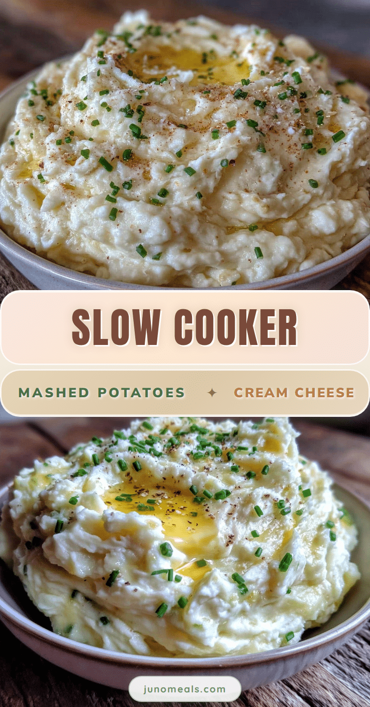 Cream Cheese Slow Cooker Mashed Potatoes recipe