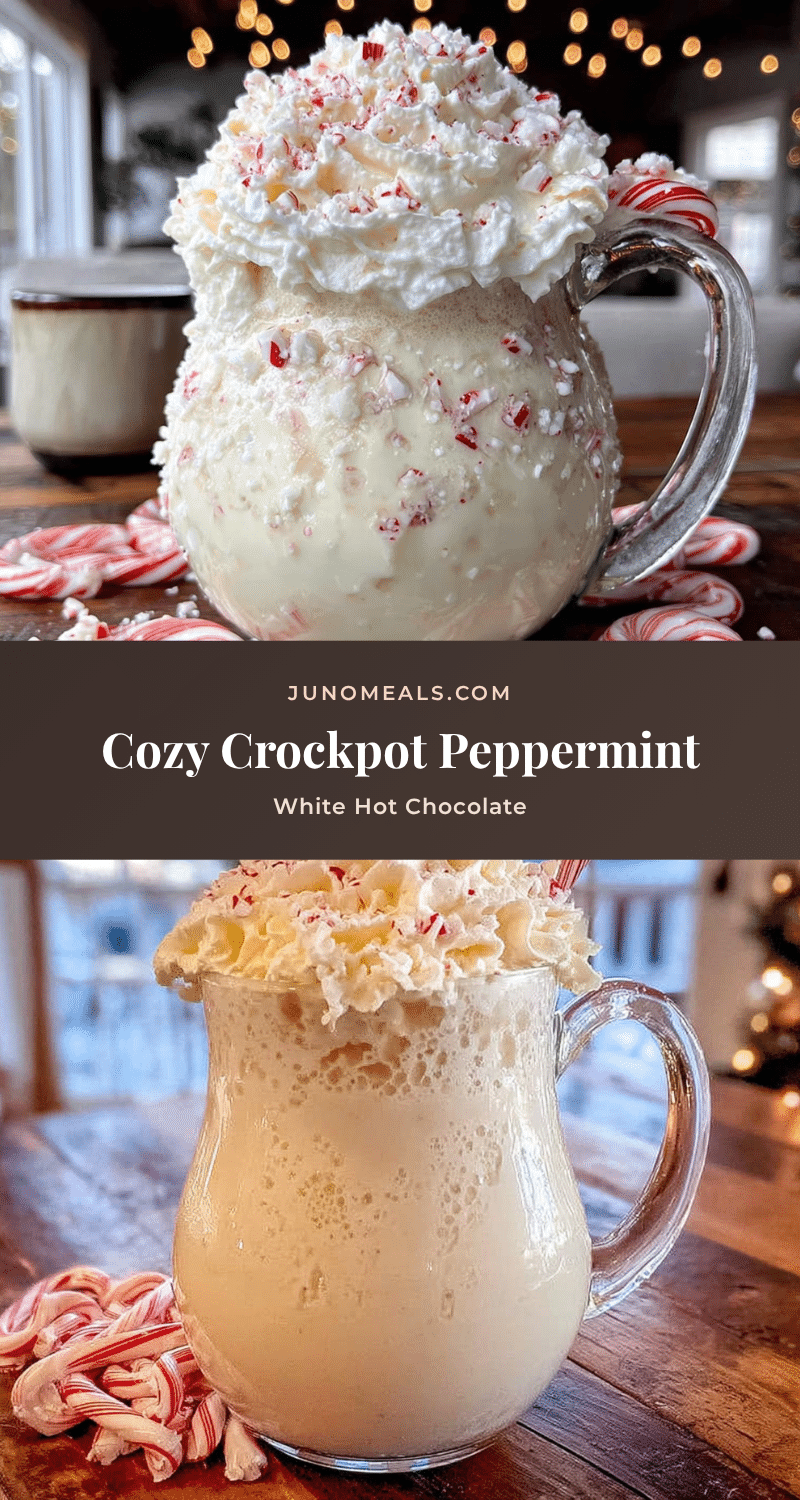 crockpot peppermint white hot chocolate recipe