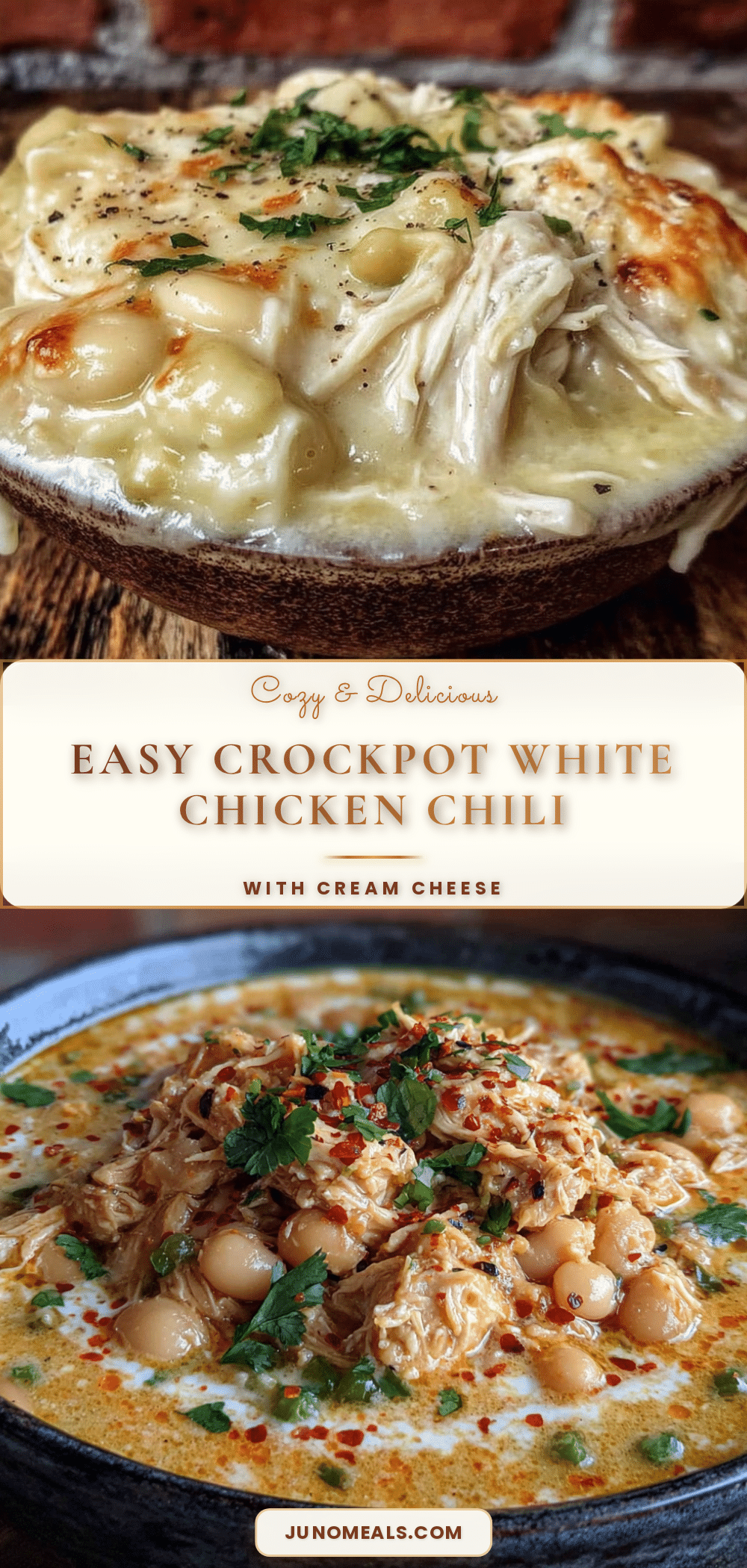crockpot white chicken chili with cream cheese recipe