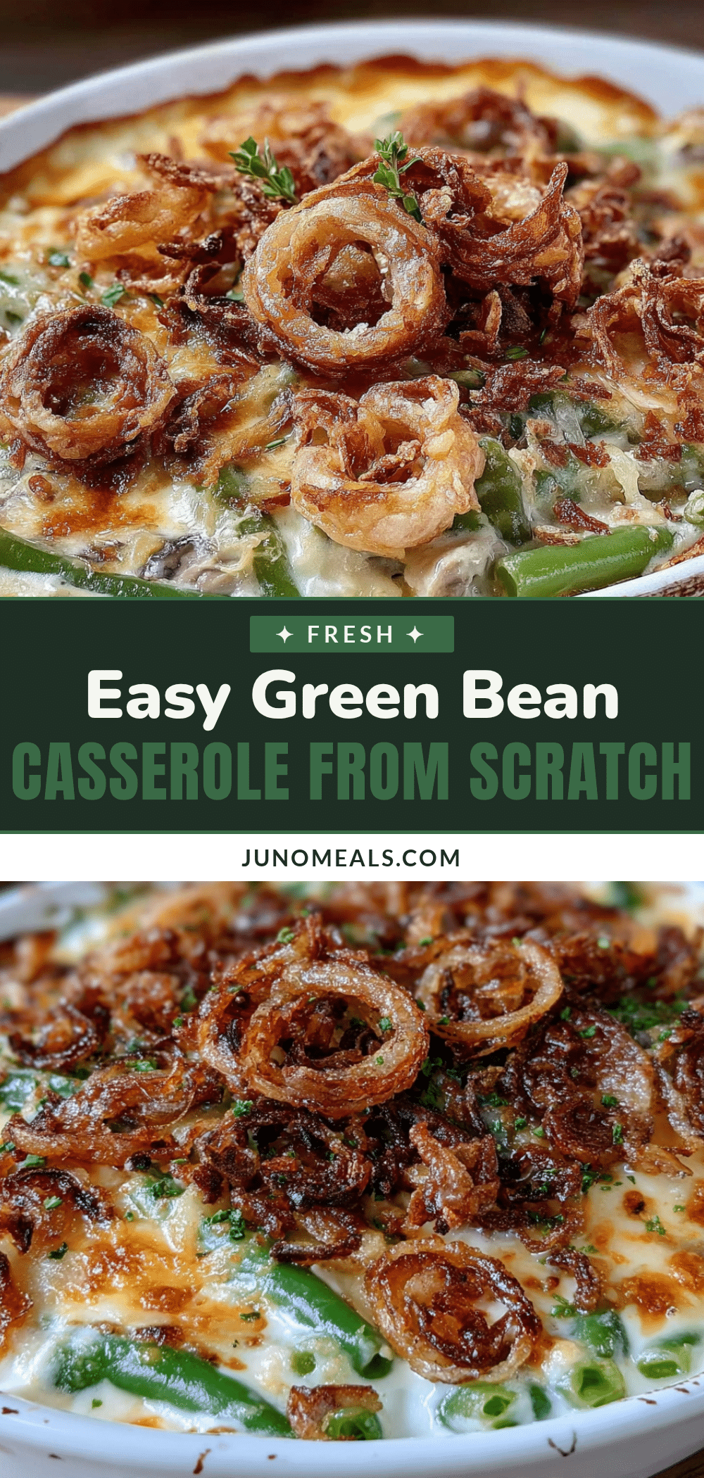 green bean casserole from scratch recipe
