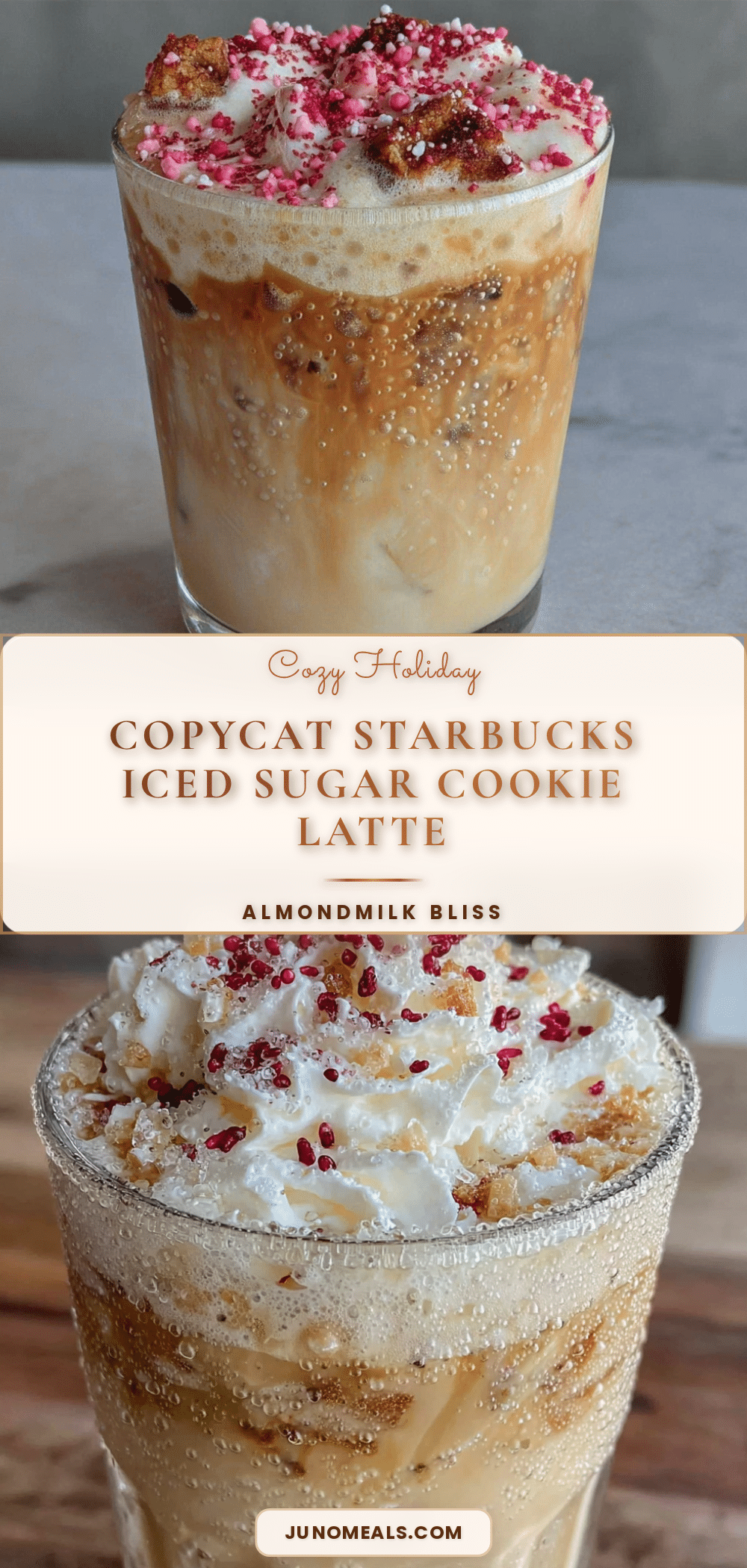 iced sugar cookie latte recipe