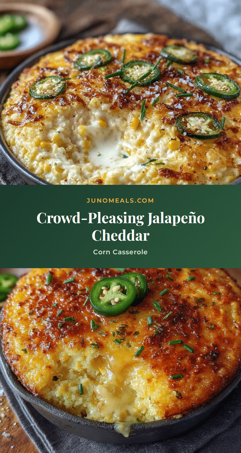 jalapeño cheddar corn casserole recipe