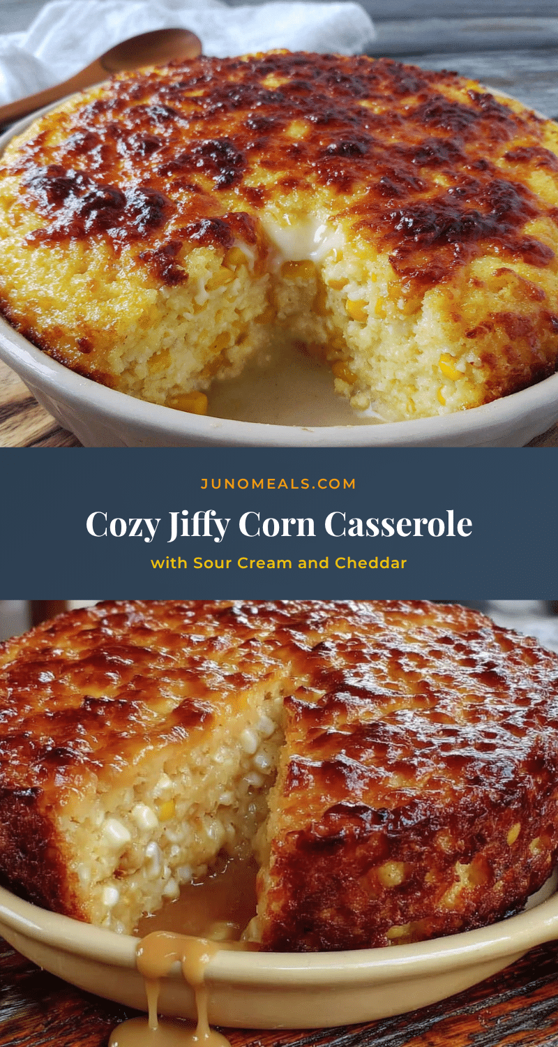 jiffy corn casserole with sour cream and cheddar recipe