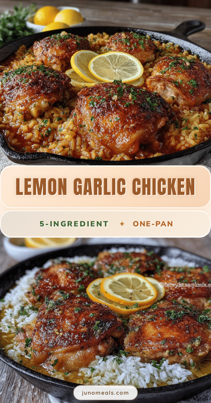 lemon garlic chicken and rice recipe