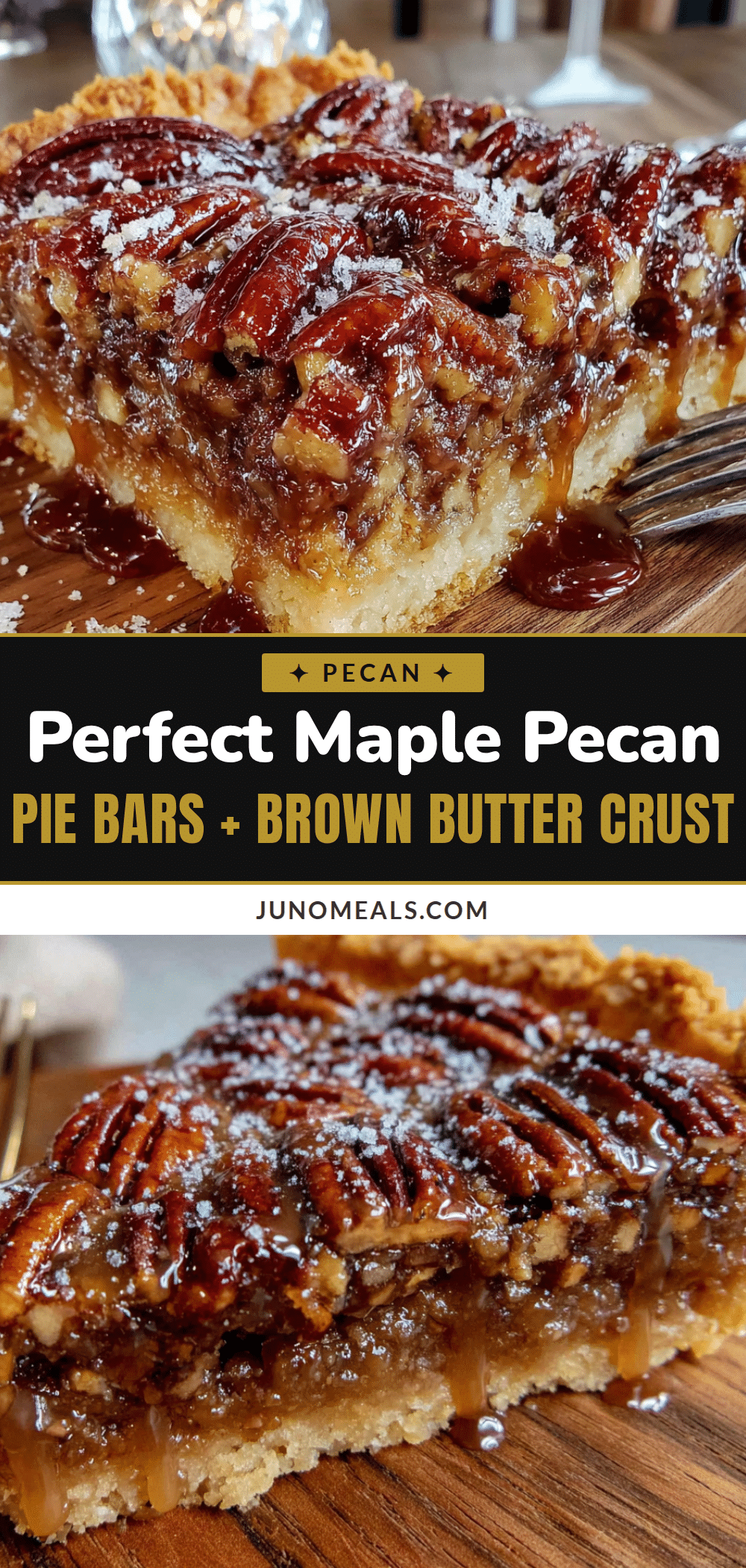 maple pecan pie bars recipe