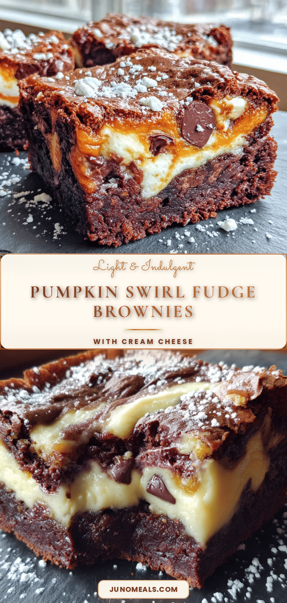 pumpkin swirl brownies recipe