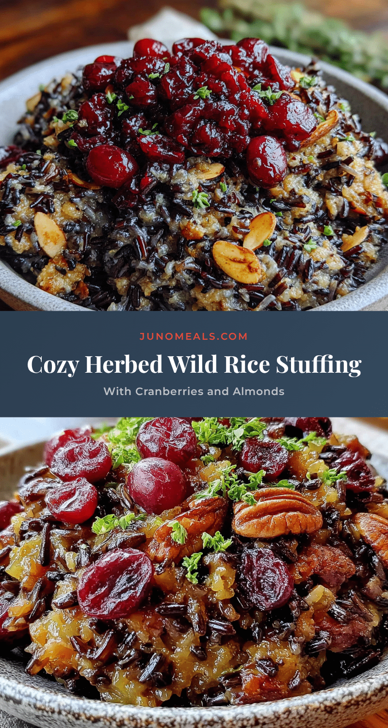 wild rice stuffing with cranberries and almonds recipe